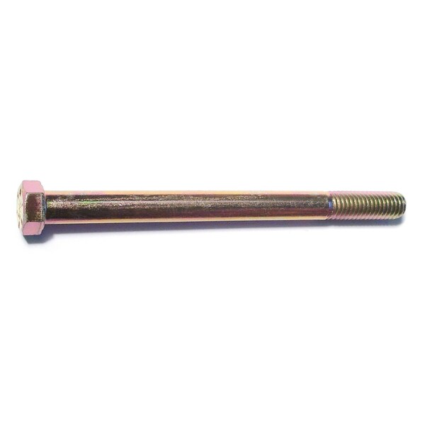 Midwest Fastener Grade 8, 7/16"-14 Hex Head Cap Screw, Zinc Yellow Steel, 5-1/2 in L, 10 PK 51613 - main